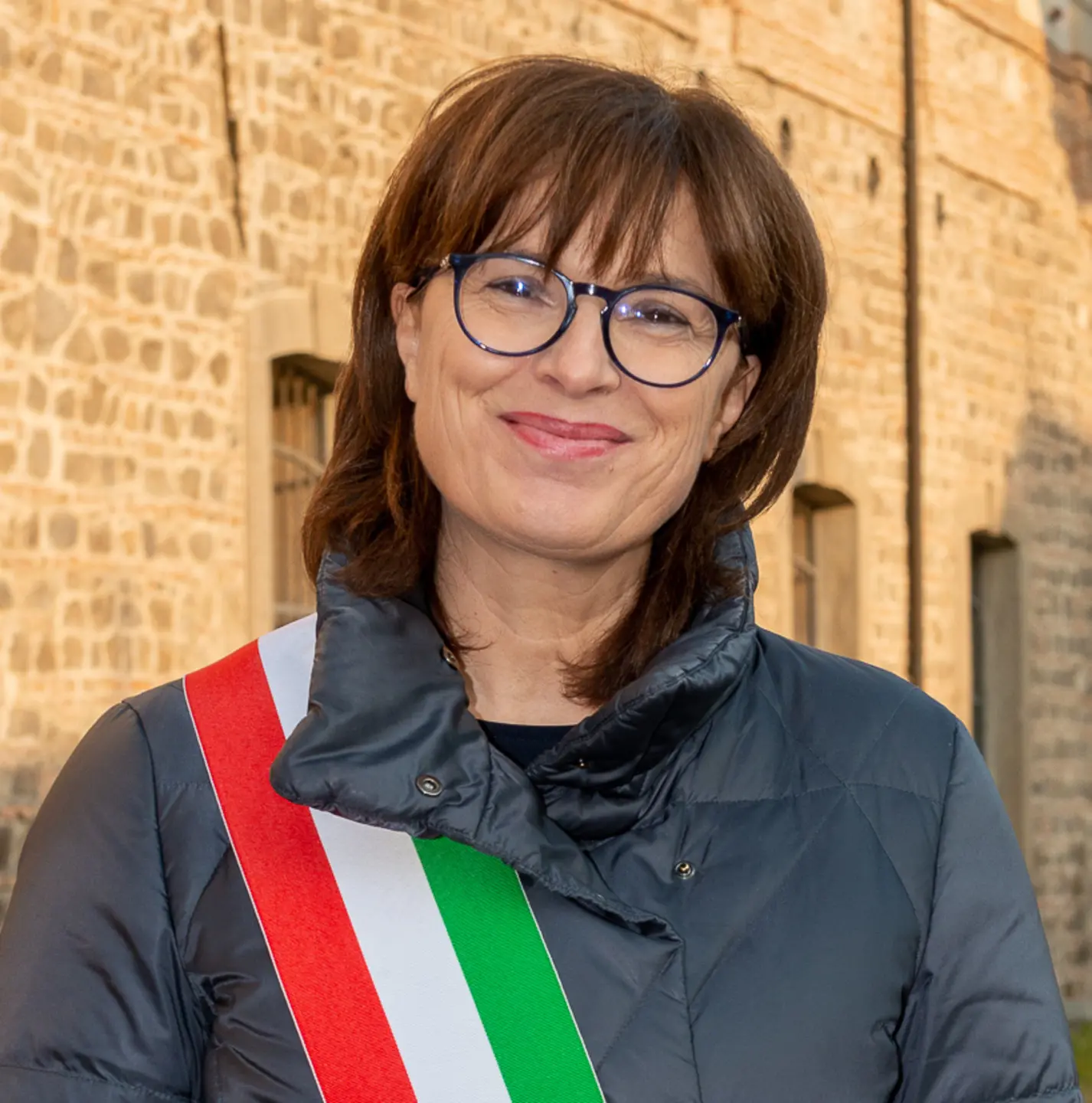 Este (PD), 08 febbraio 2019. Arrivo tela di Giambattista Tiepolo al Museo Nazionale Atestino di Este. Nella Foto: il sindaco di Este Roberta Gallana