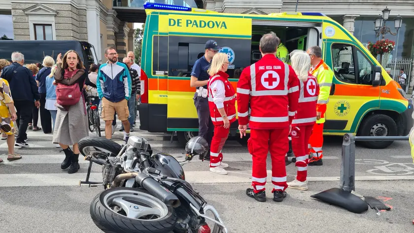 Lo scooter coinvolto nell'incidente (foto Gregnanin)