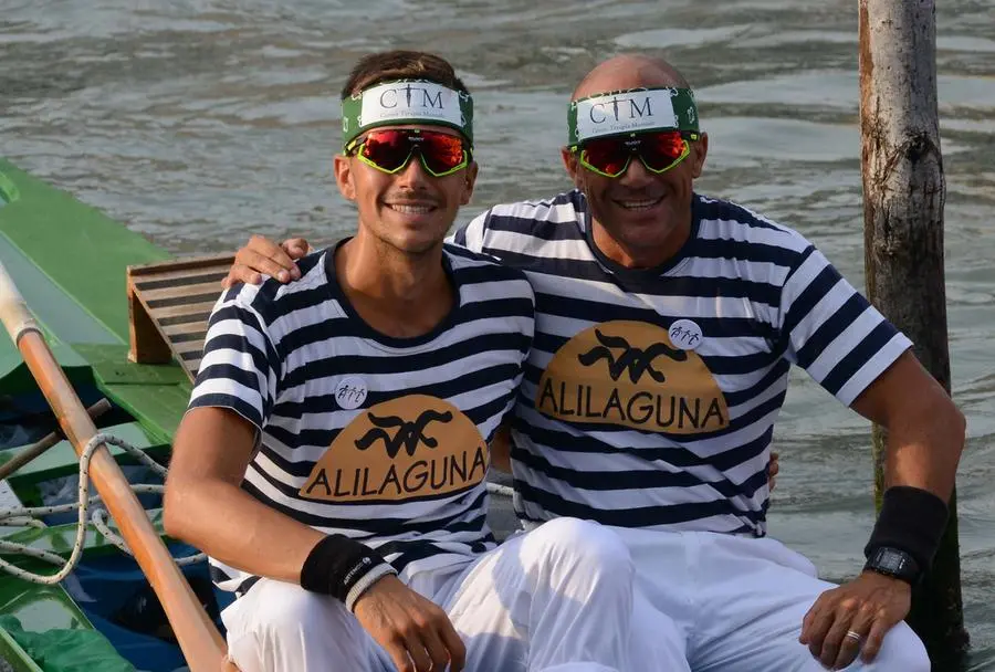 Interpress/ Gf.Tagliapietra.29.08.2019.- Benedizione dei gondolini della Regata Storica..VIGNOTTO RUDI- VIGNOTTO MATTIA
