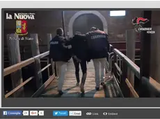 Il momento dell'arresto
