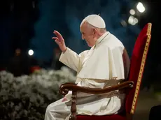 Roma 19/04/2019, celebrazione della Via Crucis. Nella foto papa Francesco