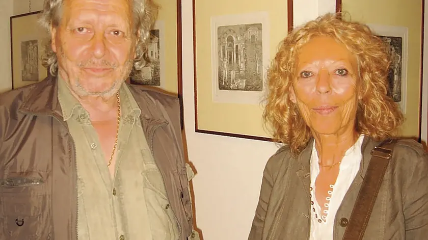 A sinistra Galeazzo Viganò insieme alla compagna Sandra Varagnolo