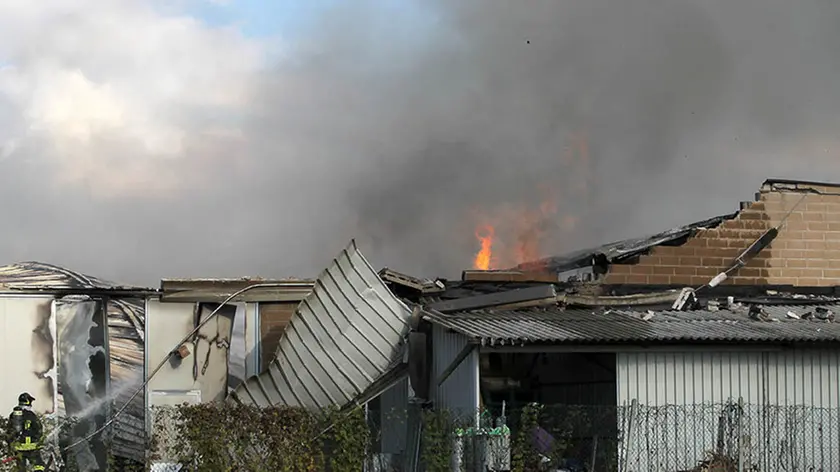 MALAGOLI - FOTO PIRAN - SACCOLONGO - INCENDIO DITTA LA BRENTA
