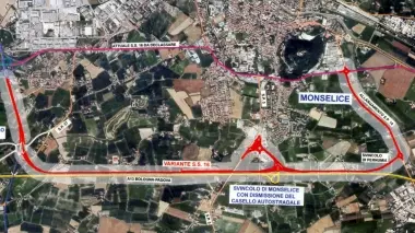 COMPLANARE Il percorso fra il casello e la Monselice Mare