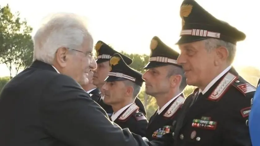 Giovanni Soldano con il presidente Mattarella