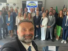La squadra veneta di Fratelli d'Italia, nel selfie scattato da Luca De Carlo