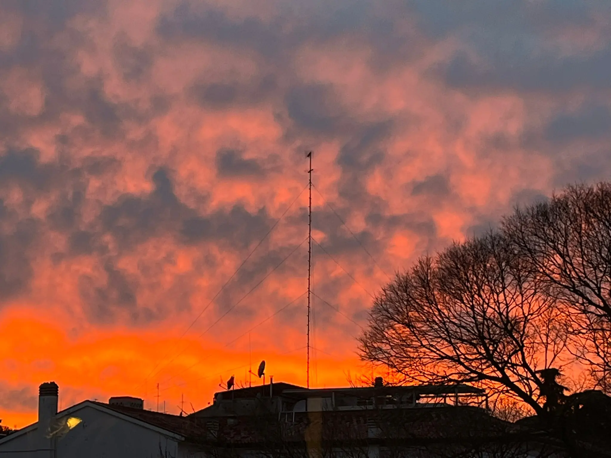 Un tramonto meraviglioso, quello di oggi, martedì 24 gennaio 2023. Ecco una galleria di foto scattate in Veneto