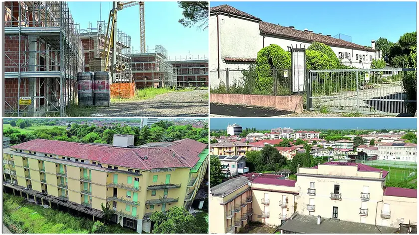 L’ex hotel Rio d’Oro a Montegrotto, l'ex Sporting Center, l’ex hotel Cristallo, l’ex hotel Antiche Terme Tiberio