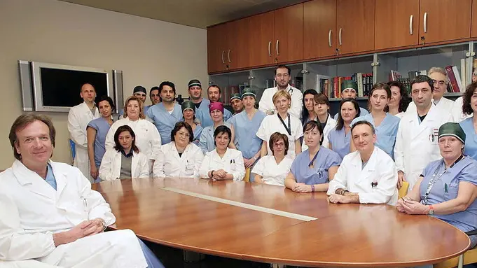 CARRAI - EQUIPE PROF. GEROSA - A SX PROF GINO GEROSA CARRAI - EQUIPE DI GEROSA