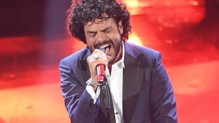 09/02/2019 Sanremo. 69 Â° Festival della Canzone Italiana finale, nella foto Francesco Renga