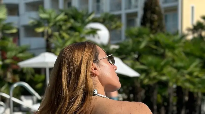 L'immagine scelta da Sofia Goggia come prima storia da Abano Terme