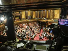 Un momento nell'aula del Senato durante discussione mozioni sui vertici Consip, Roma 20 giugno 2017. ANSA/GIUSEPPE LAMI