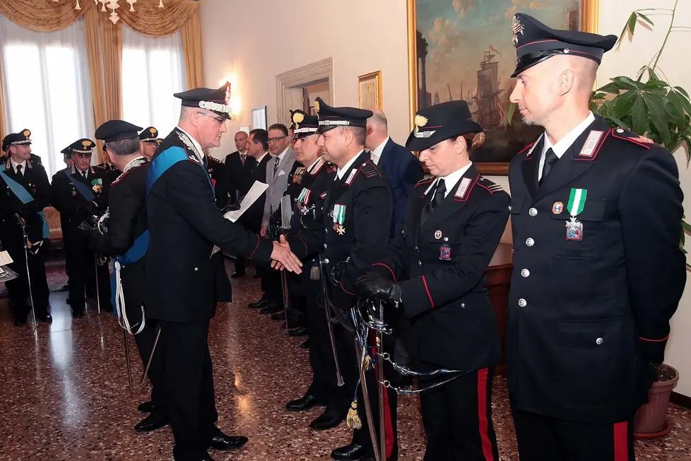 BELLOTTO - AGENZIA BIANCHI - PADOVA - CERIMONIA 202 ANNI ARMA CARABINIERI IN PRATO DELLA VALLE.